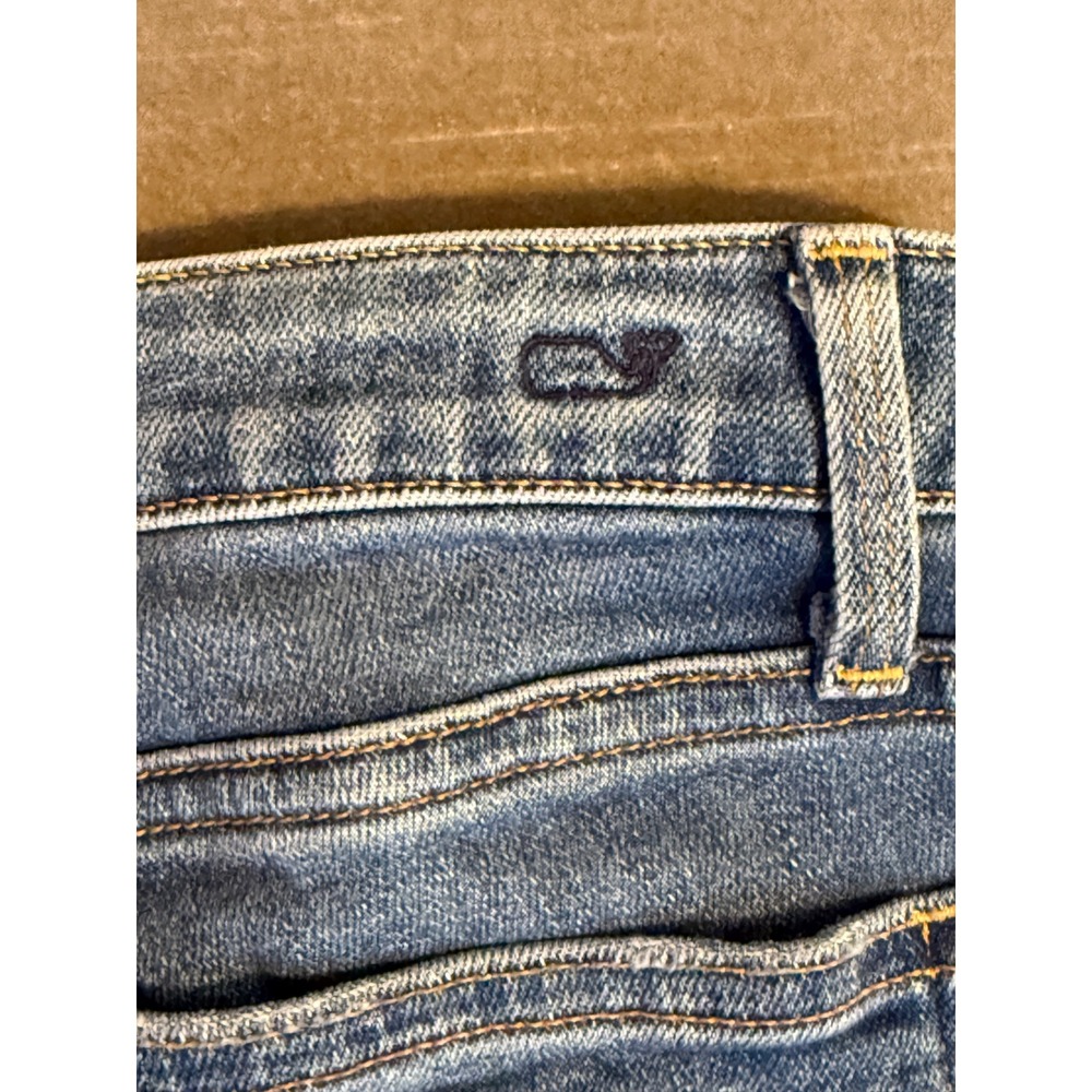 Vineyard Vines Womens High Rise Skinny Jeans Blue Candiani Denim Made‎ in USA 28 - Picture 10 of 15